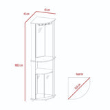 Bar Chicago Gales 45 cm con Espejo y Puertas de Vidrio - Bares | Bylmo