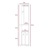 Bar Chicago Gales 45 cm con Espejo y Puertas de Vidrio - Bares | Bylmo