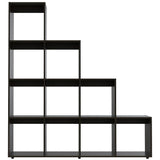 Biblioteca Escalera Beijing Wengue 155x169cm con Diez Compartimientos - Bibliotecas | Bylmo