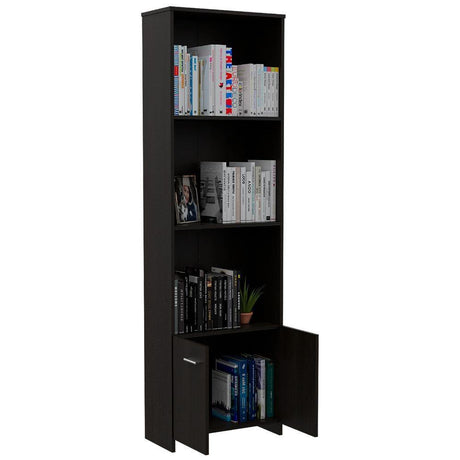 Biblioteca Lisa Wengue 63 cm con Entrepaños y Puertas - Bibliotecas | Bylmo