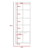 Biblioteca Lisa Wengue 63 cm con Entrepaños y Puertas - Bibliotecas | Bylmo