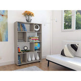 Biblioteca Ofice Ceniza 80x122cm con Ocho Compartimientos - Bibliotecas | Bylmo