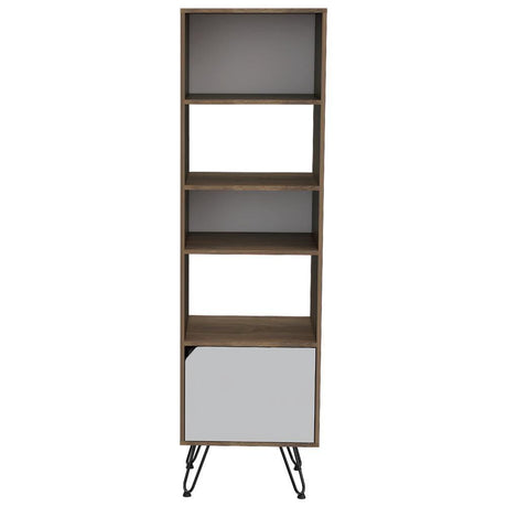 Biblioteca Stamford Cafe Expreso 48 cm con Puerta y Entrepaños - Bibliotecas | Bylmo