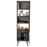 Biblioteca Stamford Cafe Expreso 48 cm con Puerta y Entrepaños - Bibliotecas | Bylmo