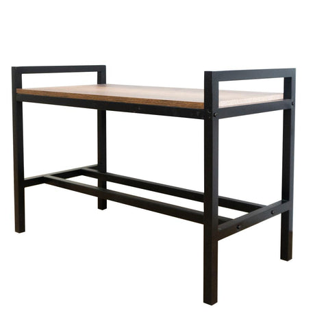 Zapatero Entry Cafe y Negro 80 cm - Repisas y Percheros | Bylmo