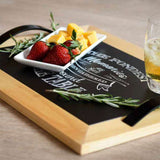 Bandeja de Servir Pino MDF Moderna 44x34cm Negro - Cocinas | Bylmo