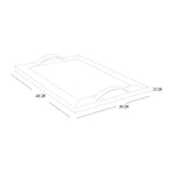 Bandeja de Servir Pino MDF Moderna 44x34cm Negro - Cocinas | Bylmo