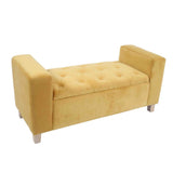Banqueta Valentina Amarillo 102 cm con Baúl - Sofas | Bylmo