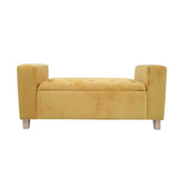 Banqueta Valentina Amarillo 102 cm con Baúl - Sofas | Bylmo