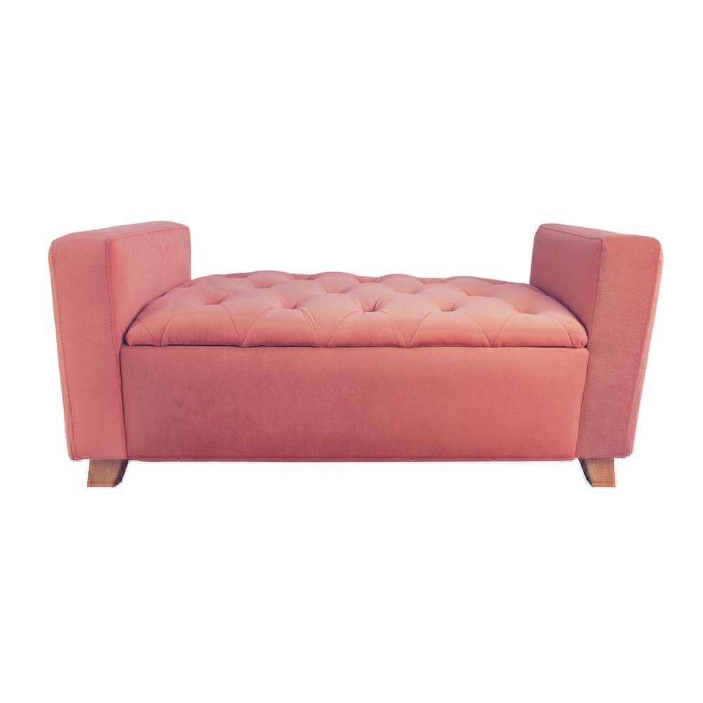 Banqueta Valentina Rosado 102 cm con Baúl - Sofas | Bylmo