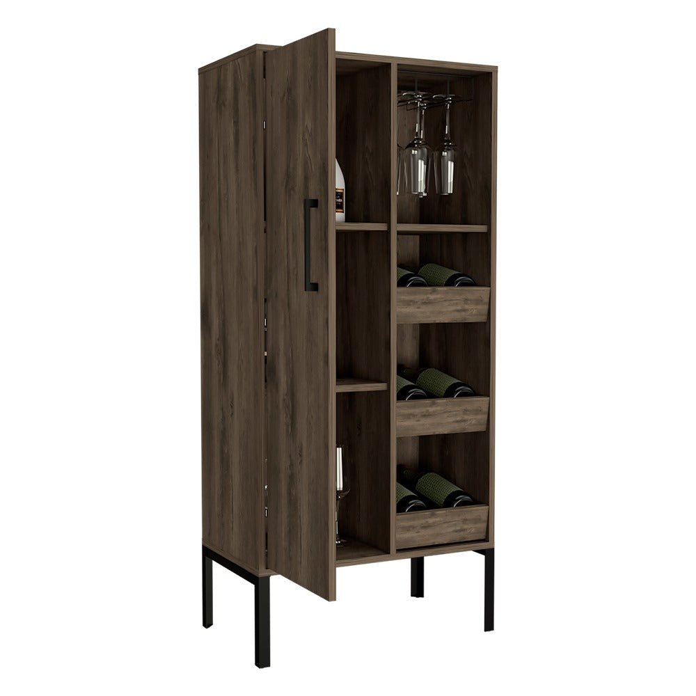 Bar Soho Bellota 60 cm con Una Puerta y Entrepaños Laterales - Bares | Bylmo