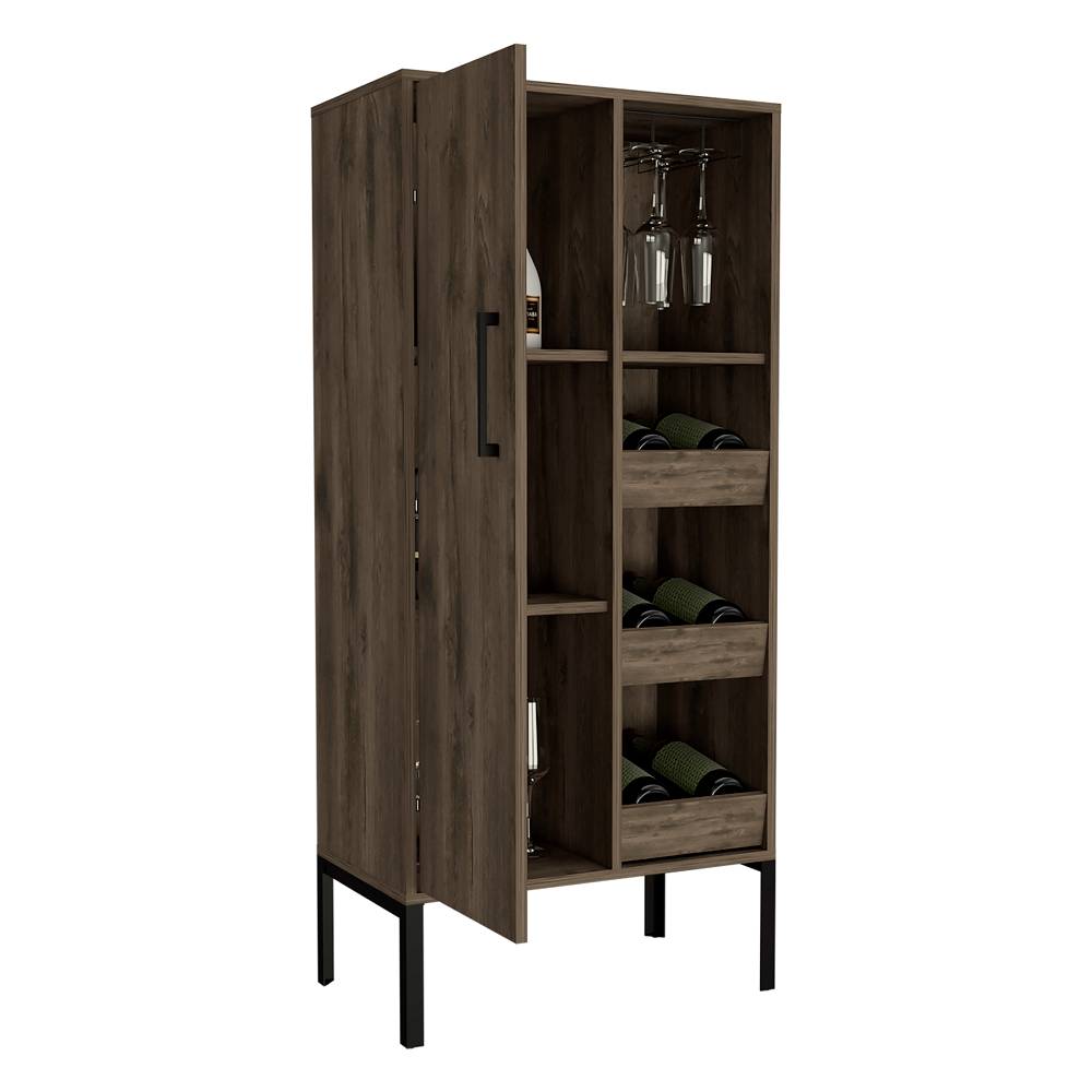 Bar Soho Plus Bellota 60 cm con Una Puerta y Entrepaños Laterales - Bares | Bylmo