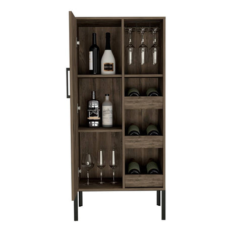 Bar Soho Plus Bellota 60 cm con Una Puerta y Entrepaños Laterales - Bares | Bylmo