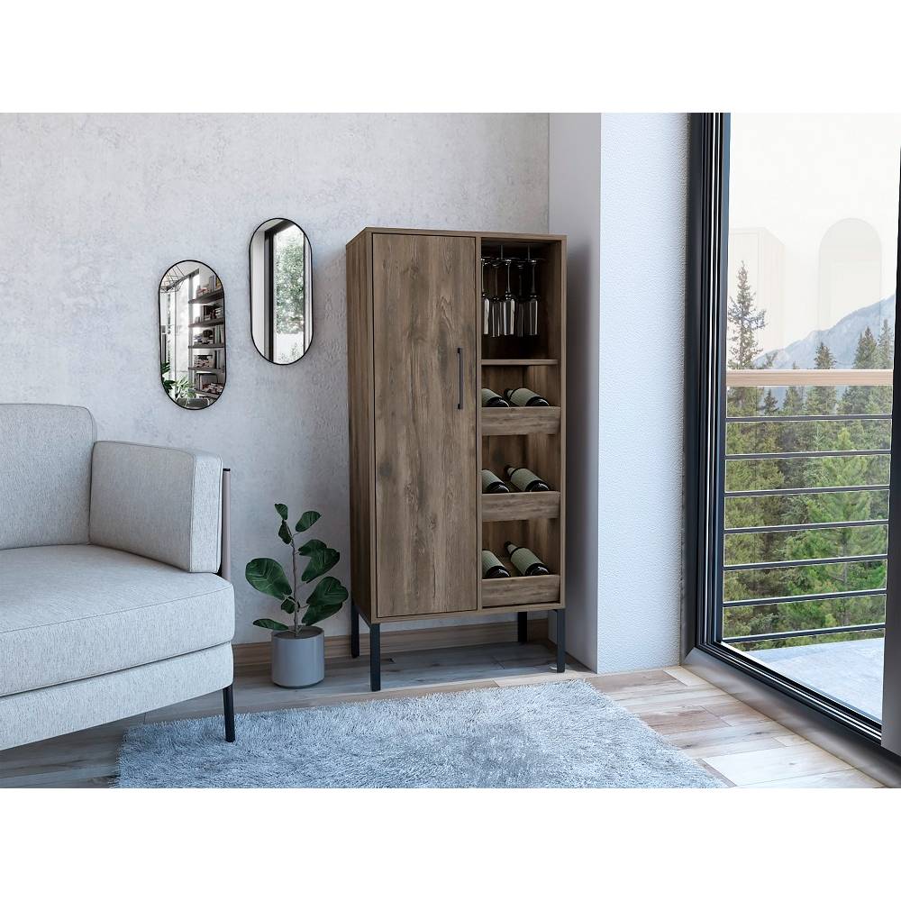 Bar Soho Plus Bellota 60 cm con Una Puerta y Entrepaños Laterales - Bares | Bylmo