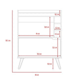 Bar Audra Duna y Wengue 80 cm con Una Puerta - Bares | Bylmo