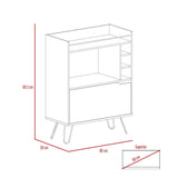 Bar Audra Duna y Wengue 80 cm con Una Puerta - Bares | Bylmo