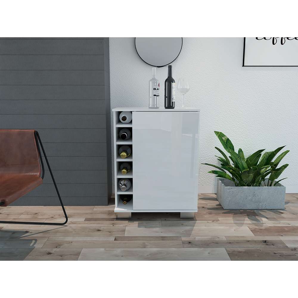 Bar Aurora Blanco 62 cm con Una Puerta - Bares | Bylmo