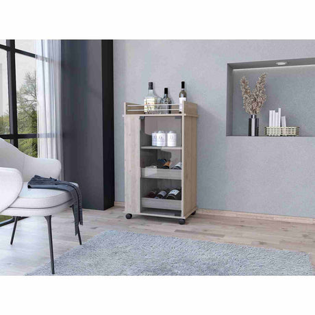 Bar Baltimore Ceniza 55x99cm sin Cajones y sin Portabotellas - Bares | Bylmo