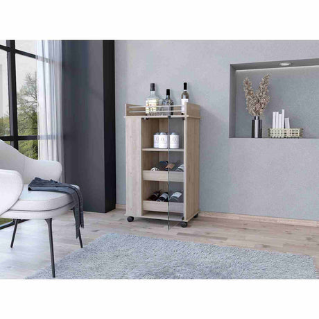 Bar Baltimore Ceniza 55x99cm sin Cajones y sin Portabotellas - Bares | Bylmo