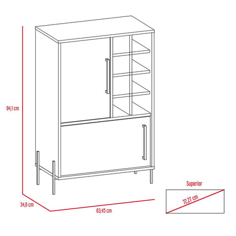 Bar Karev Duna 63 cm con Dos Puertas - Bares | Bylmo