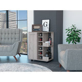 Bar Tuhome Ceniza 60x82.1cm con Un Cajón y con Seis Portabotellas - Bares | Bylmo