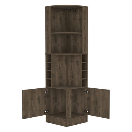 Bar Esquinero Andorra Bellota 47 cm con Almacenamiento - Bares | Bylmo