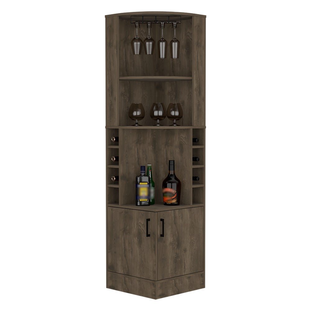 Bar Esquinero Andorra Bellota 47 cm con Almacenamiento - Bares | Bylmo