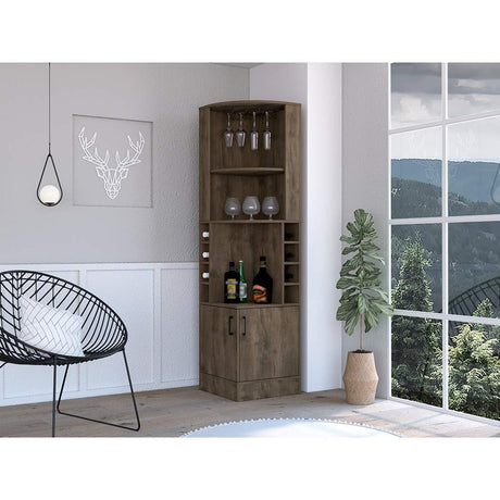 Bar Esquinero Andorra Bellota 47 cm con Almacenamiento - Bares | Bylmo