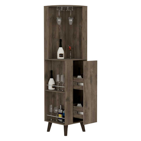 Bar Esquinero Cincinatti Bellota 45 cm con Cajón Lateral - Bares | Bylmo