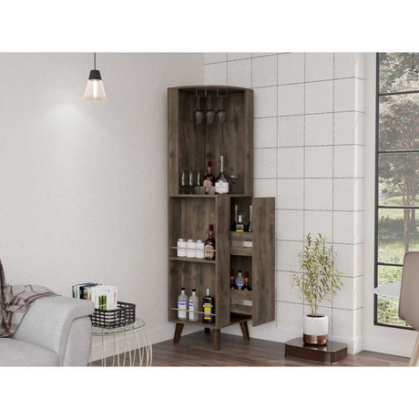 Bar Esquinero Cincinatti Bellota 45 cm con Cajón Lateral - Bares | Bylmo