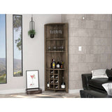 Bar Esquinero Esquinero Essential Bellota 49x180.6cm sin Cajones y con Ocho Portabotellas