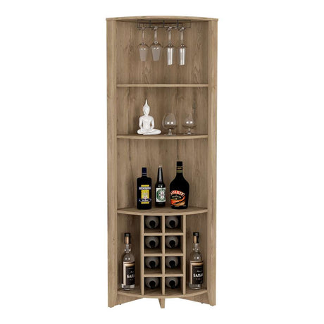 Bar Esquinero Essencial Macadamia 49 cm Abierto - Bares | Bylmo