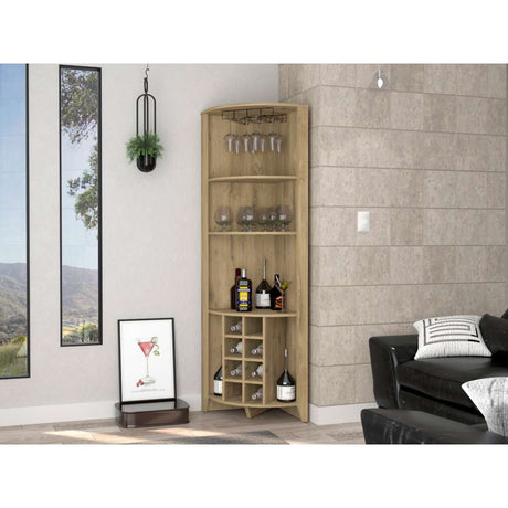 Bar Esquinero Essencial Macadamia 49 cm Abierto - Bares | Bylmo