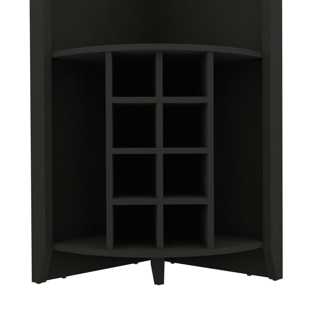 Bar Esquinero Essential Wengue 181 cm con Colgadero de Copas y Almacenamiento - Bares | Bylmo