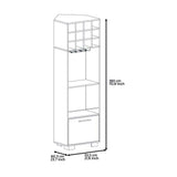Bar Marsella Gales y Macadamia 55 cm con Una Puerta - Bares | Bylmo