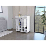 Bar San Andres Blanco 66x82cm con Un Cajón y con Ocho Portabotellas - Bares | Bylmo