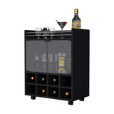 Bar San Andres Wengue 66x82cm con Un Cajón y con Ocho Portabotellas - Bares | Bylmo