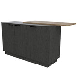 Barra de Cocina Carmen Duna y Onix 175 cm con Tres Puertas - Cocinas | Bylmo