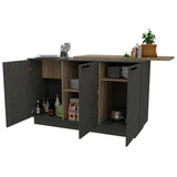 Barra de Cocina Carmen Duna y Onix 175 cm con Tres Puertas - Cocinas | Bylmo