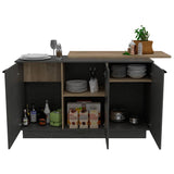 Barra de Cocina Carmen Duna y Onix 175 cm con Tres Puertas - Cocinas | Bylmo