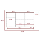 Barra de Cocina Carmen Duna y Onix 175 cm con Tres Puertas - Cocinas | Bylmo