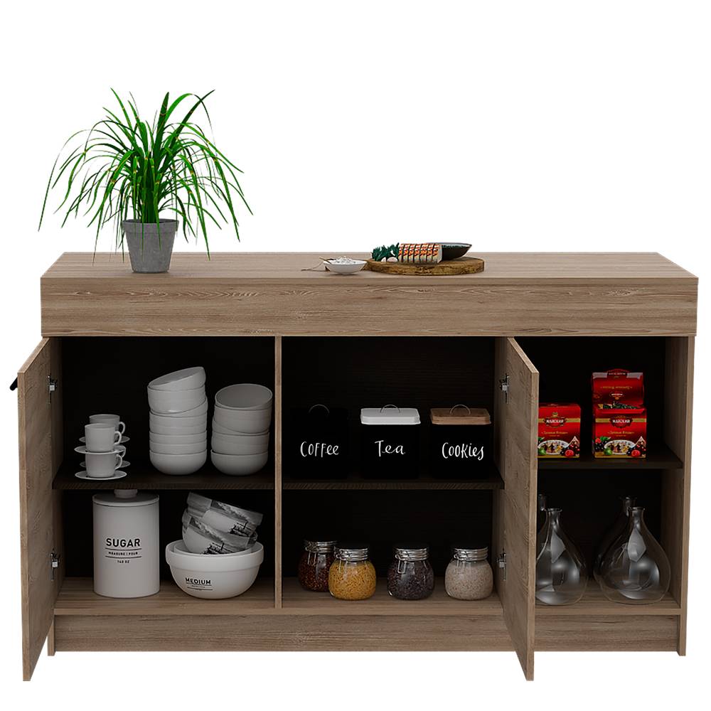 Barra de Cocina Luna Miel 150 cm con Dos Puertas - Cocinas | Bylmo