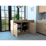 Barra de Cocina Luna Miel 150 cm con Dos Puertas - Cocinas | Bylmo