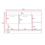 Barra de Cocina Luna Miel 150 cm con Dos Puertas - Cocinas | Bylmo