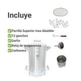 Barril Blackburn Plateado 10 Libras de Acero Inoxidable 44 cm - Asadores | Bylmo