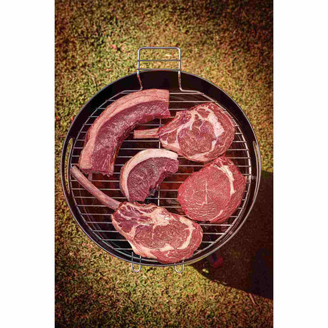 Barril TCP 400 Gris de Acero Inoxidable con Bandeja para Carbón de Acero Esmaltado 40 cm - Asadores | Bylmo