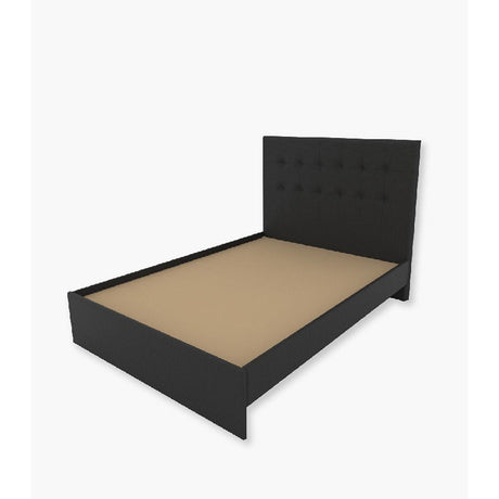 Base Cama Dicar Doble 140 cm Negro Desarmable con Cabecero - Camas y Cabeceros | Bylmo