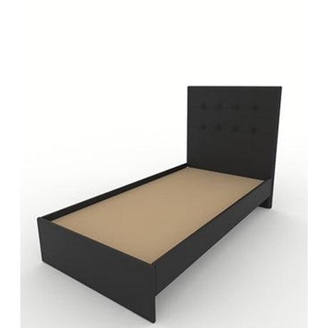 Base Cama Dicar Sencilla 100 cm Negro Desarmable con Cabecero - Camas y Cabeceros | Bylmo
