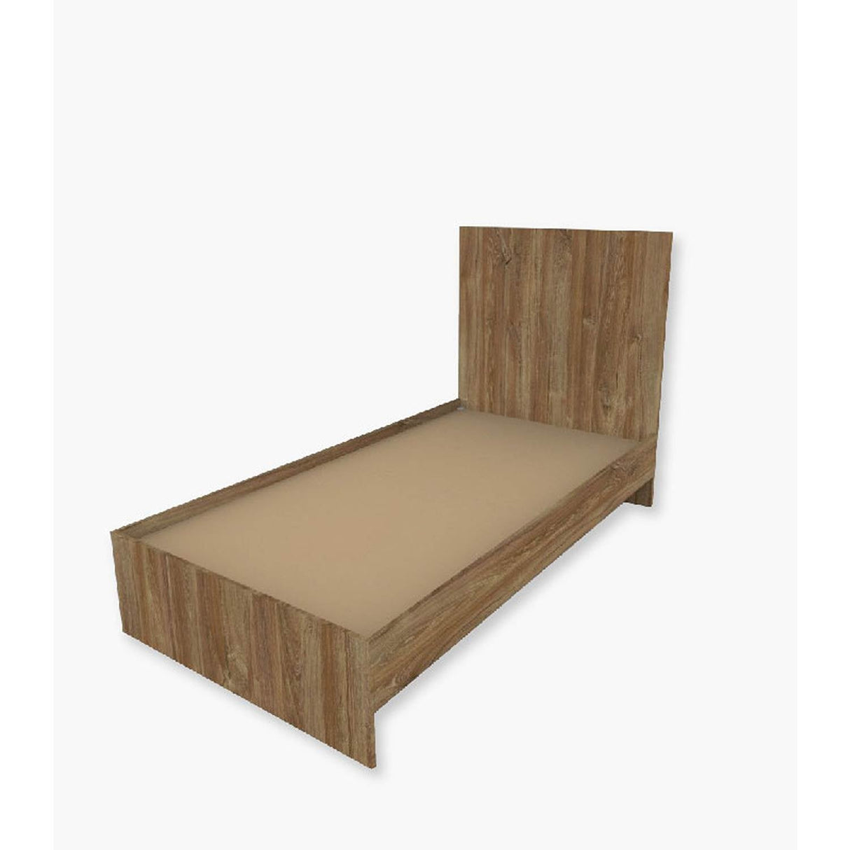 Base Cama Encax Sencilla 100 cm Caramelo Desarmable con Cabecero - Camas y Cabeceros | Bylmo