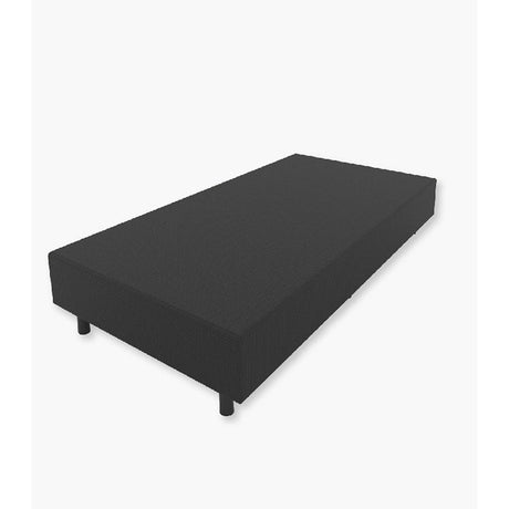 Base Cama Kozy Sencilla 100 cm Negro de Tela - Camas y Cabeceros | Bylmo